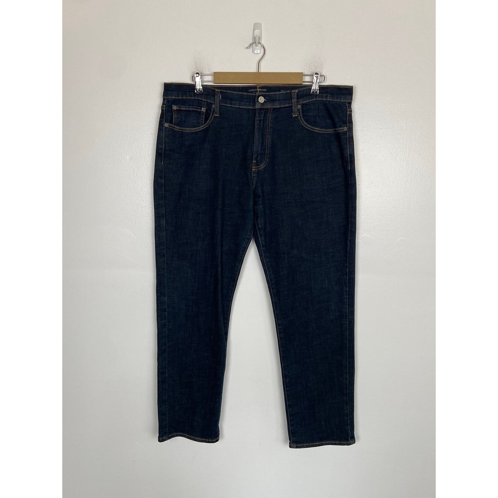Lucky Brand‎ 221 Men's Straight Fit Leg Jeans Size 38X29 Dark Blue Stretch Flex